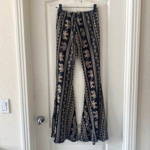Boho Bell-Bottom Flare Pants